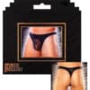 Male Power Sheer Nylon Lycra Pouch Thong Black L-xl - Image 2