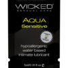Wicked Sensual Care Hypoallergenic Aqua Sensative Waterbased Lubericant - .1 Oz