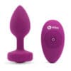 B-vibe Remote Control Vibrating Jewel Plug (s-m) - Fuschia - Image 4