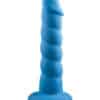 Rock Candy Suga Daddy 9.5" Silicone Dildo - Blue