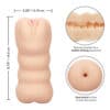 Cheap Thrills The Three-way Dual Ended Masturbator - Ivory - Image 4