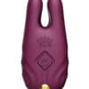Zalo Nave Vibrating Nipple Clamps - Velvet Purple - Image 4
