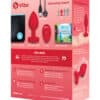 B-vibe Vibrating Heart Plug M-l - Red - Image 5