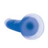 Curve Toys Lollicock 7" Glow In The Dark Silicone Dildo - Blue - Image 5