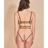 Heartburn Mesh & Velvet Teddy W-open Back Black Md - Image 2