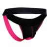 Male Basics Neon Jockstrap Coral Lg - Image 4