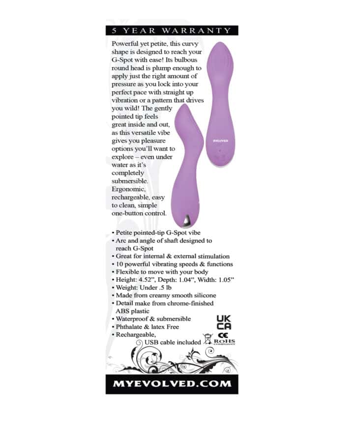 Evolved Lilac G Petite G Spot Vibe - Purple - Image 2