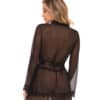 Provence Short Robe - Black L-XL - Image 2
