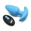 Bang! Rotating & Vibrating Tapered Butt Plug w-Remote - Blue - Image 5