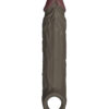 Shaft Flexskin Liquid Silicone 7.8" Vibrating Sheath - Mahogany - Image 4