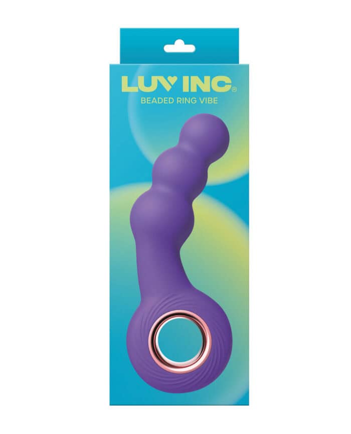 Luv Inc. Beaded Ring Vibrator - Purple - Image 4