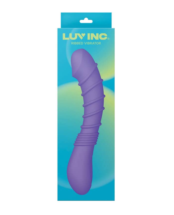 Luv Inc. Ribbed G-Spot Vibrator - Purple - Image 2