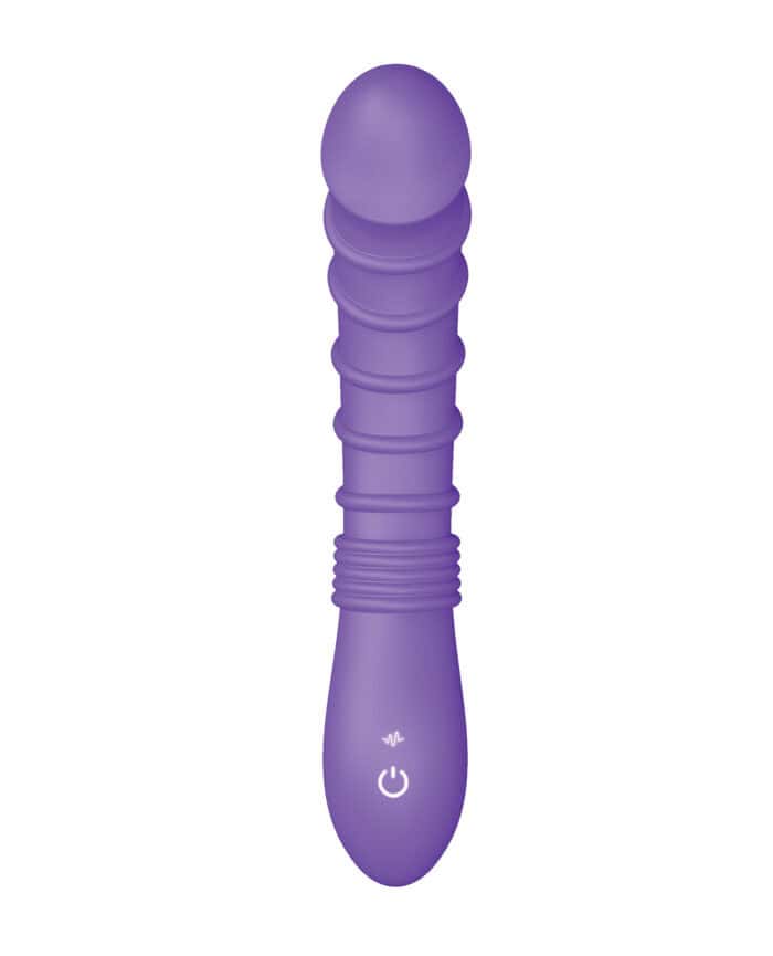 Luv Inc. Ribbed G-Spot Vibrator - Purple - Image 3