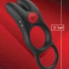 Massive Red Dot Cock Ring V1 - Black - Image 3
