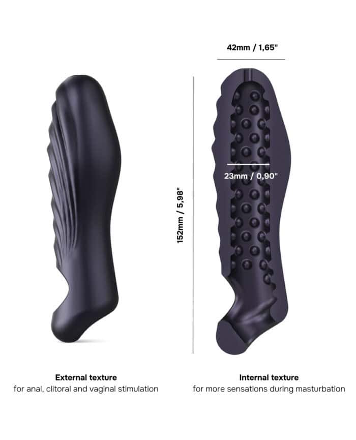 Manwan RYZER Penis Sleeve - Black Plum - Image 2