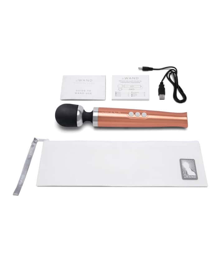 Le Wand Die Cast Rechargeable Massager - Rose Gold - Image 3