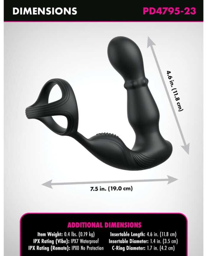 Anal Fantasy Elite Ass-Gasm Slide & Glide P-Spot Stimulator - Black - Image 4