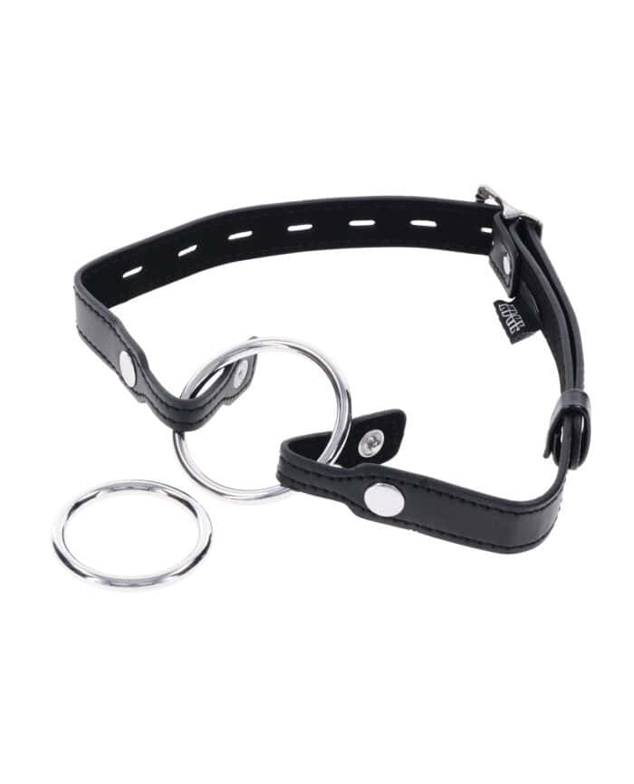 Edge Interchangeable Ring Gag - Black - Image 3