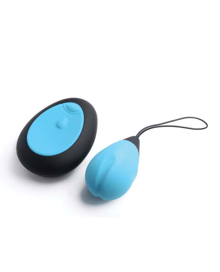 Bang! 10X Silicone Vibrating Egg - Blue - Image 2