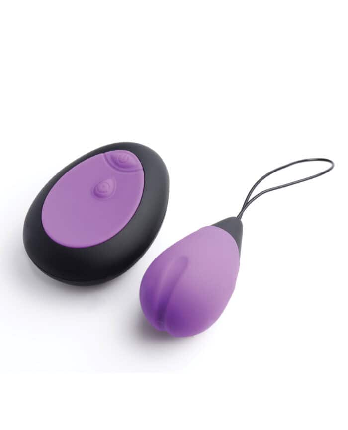 Bang! 10X Silicone Vibrating Egg - Purple - Image 3