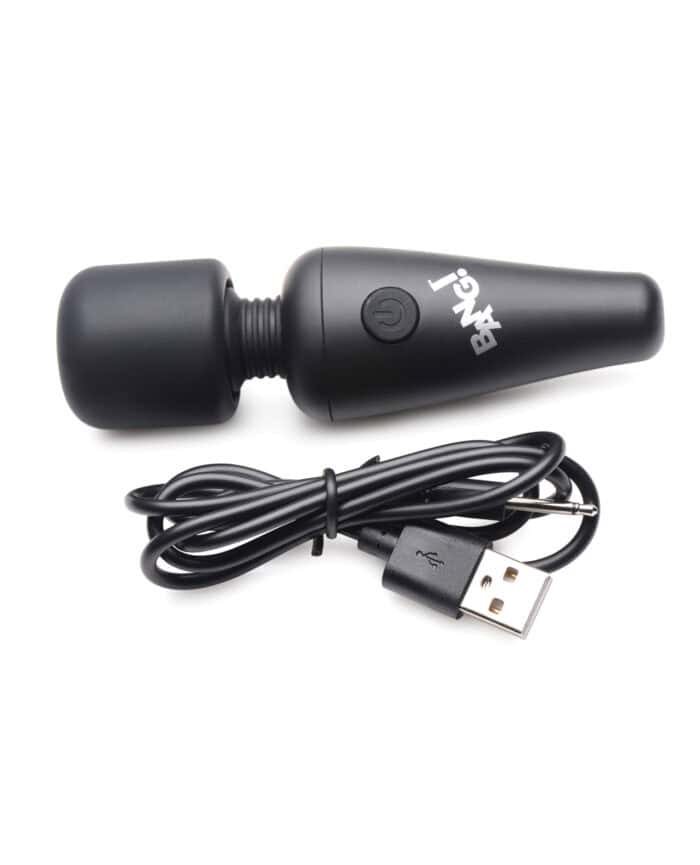 Bang! 10X Vibrating Mini Silicone Wand - Black - Image 2