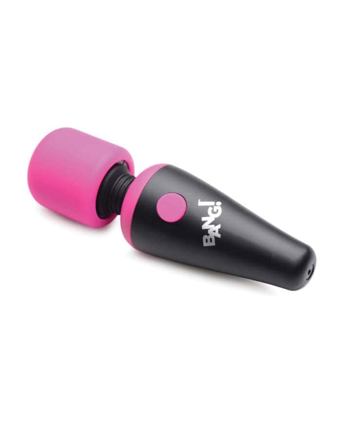 Bang! 10X Vibrating Mini Silicone Wand - Pink