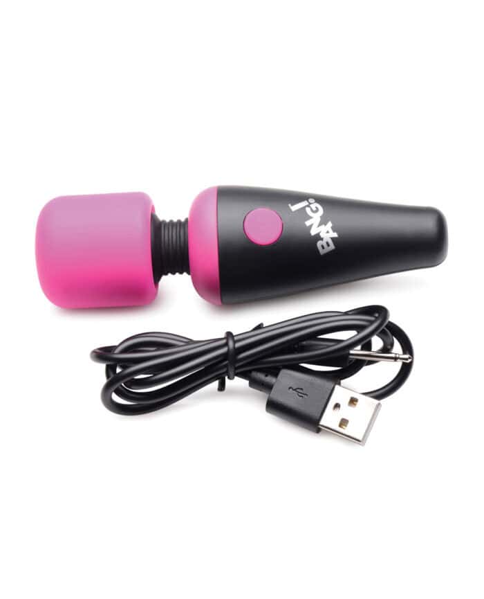 Bang! 10X Vibrating Mini Silicone Wand - Pink - Image 2