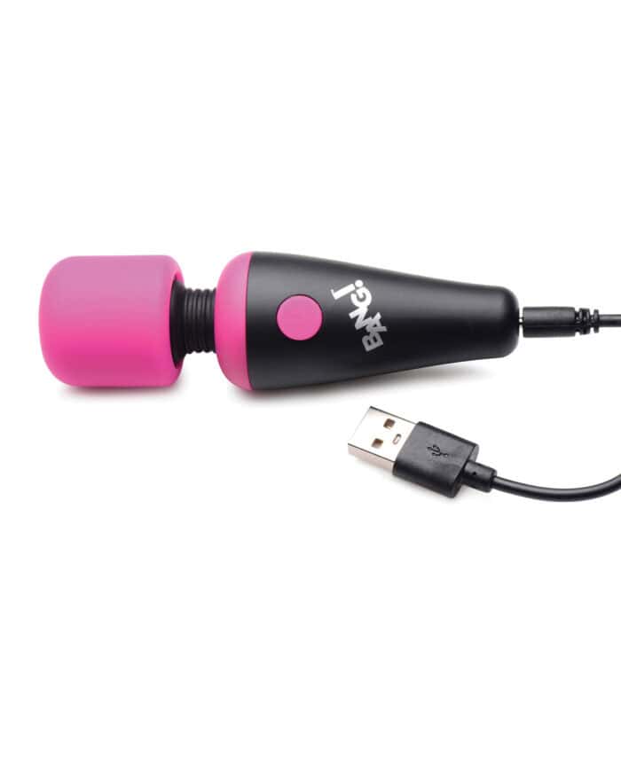 Bang! 10X Vibrating Mini Silicone Wand - Pink - Image 3