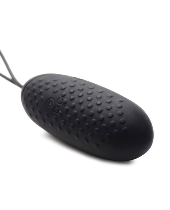 Bang! 28X Nubbed Silicone Egg w-Remote Control - Black - Image 3