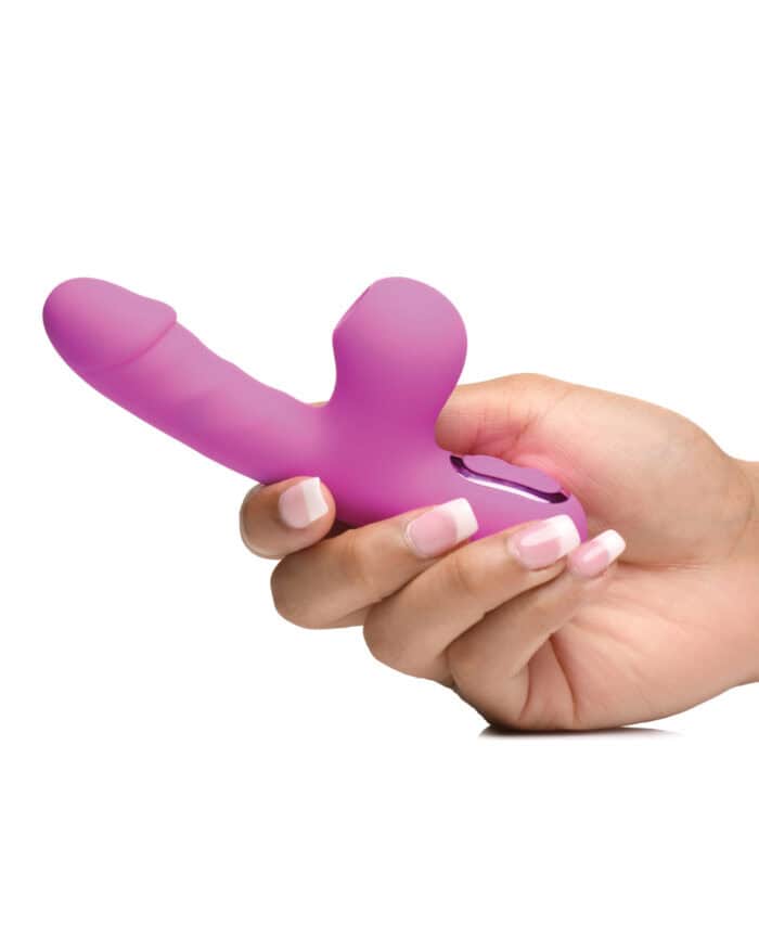 Bang! Mini Suction Rabbit Vibrator - Purple - Image 3