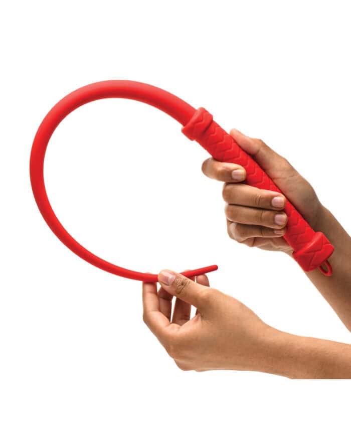 Master Series Viper Tail Silicone Whip - Red - Image 2