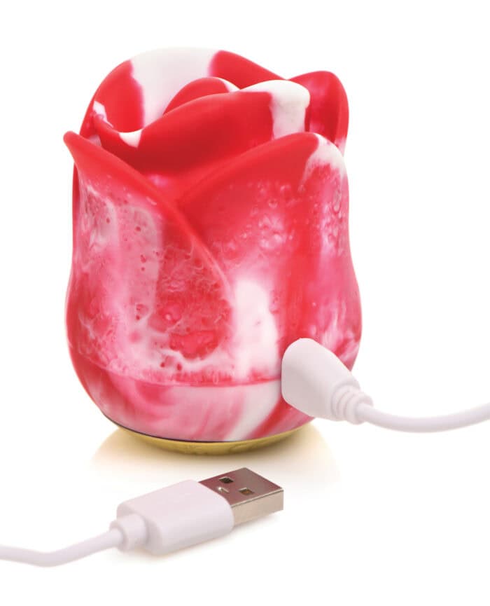 Lickgasm Sweet Kiss Kissing & Vibrating Clitoral Stimulator - Swirl - Image 2