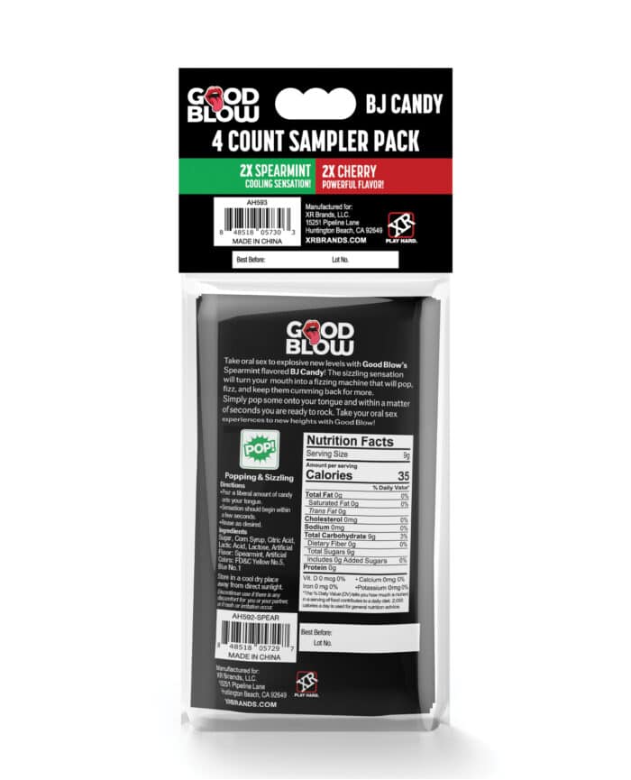 Good Blow Bj Sampler Pack - Pack of 4, Spearmint-Cherry - Image 3