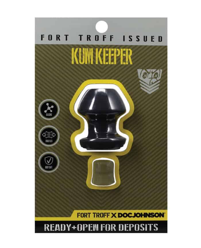 Fort Troff Kum Keeper Anal Plug - Small, Black