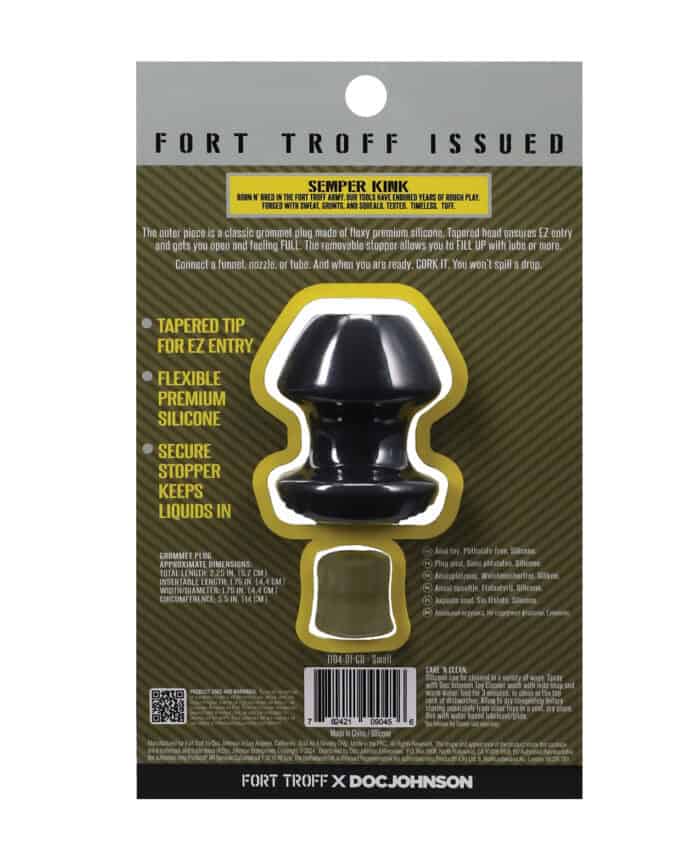 Fort Troff Kum Keeper Anal Plug - Small, Black - Image 4