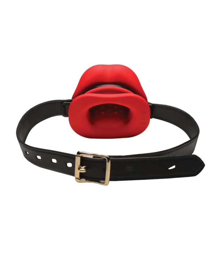 Master Series Vibrating Sissy Mouth Gag - Red - Image 5