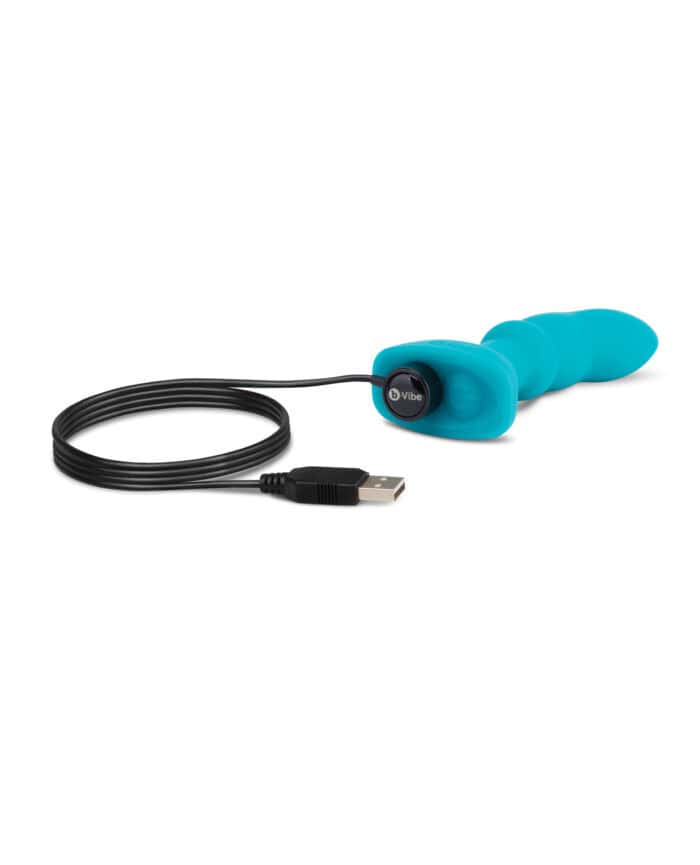 B-Vibe Remote Control Rimming P-Spot Plug - Blue - Image 4