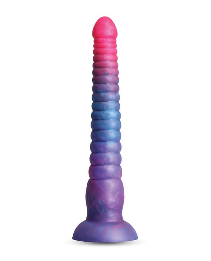 Colours Stacked 9" Dildo - Pink-Blue - Image 3