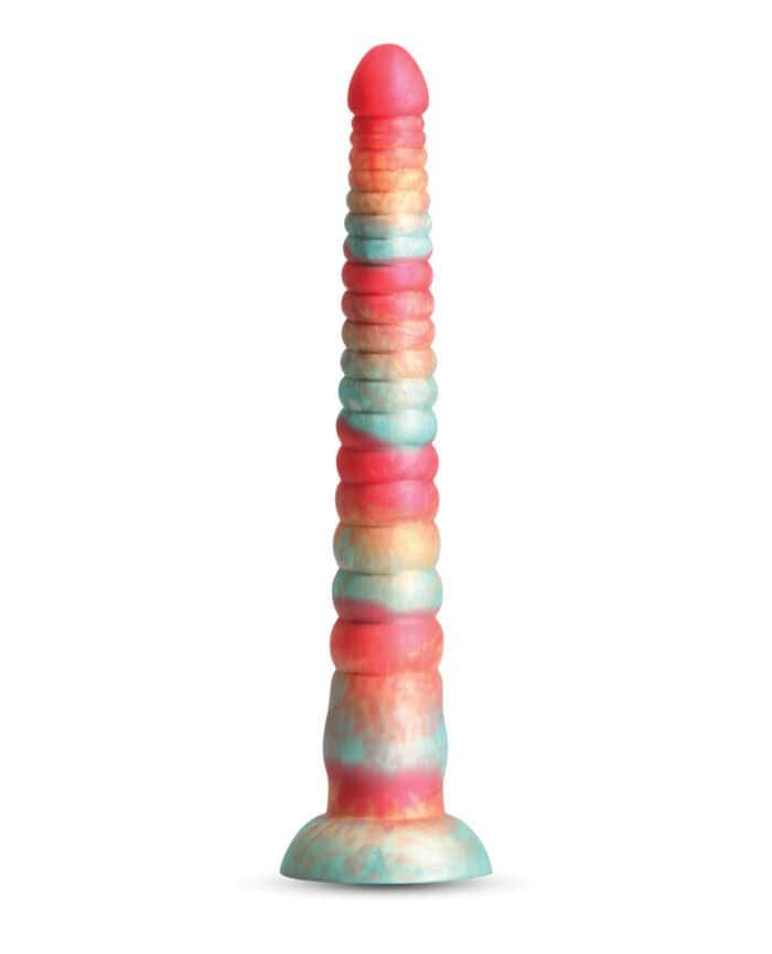 Colours Stacked 12" Dildo - Red-Gold - Image 3