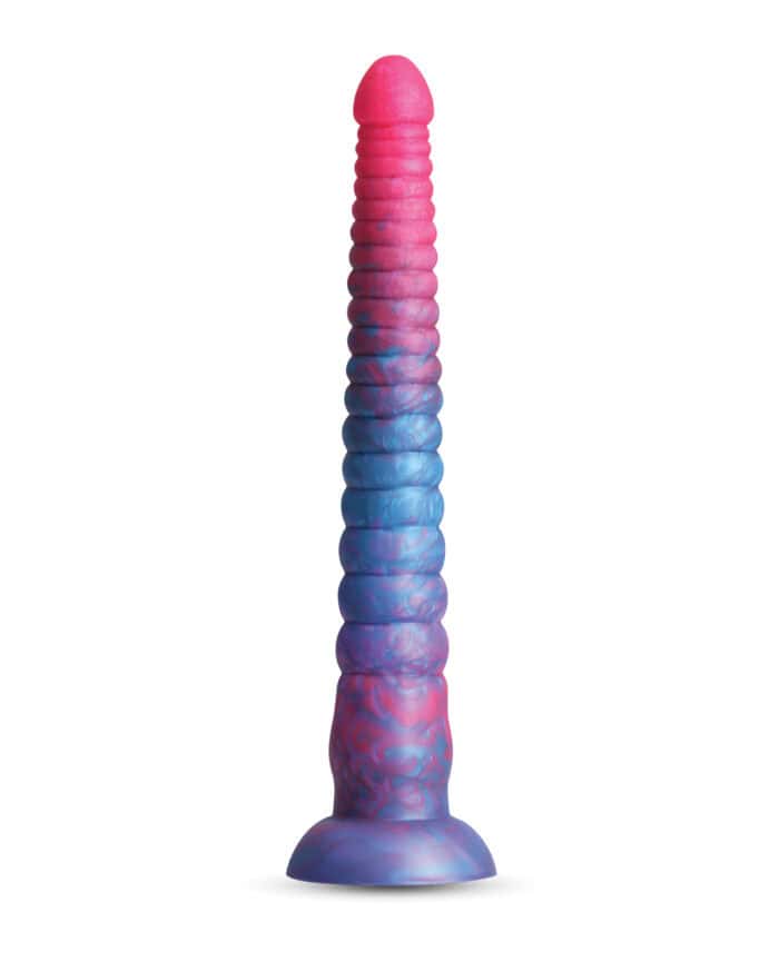 Colours Stacked 12" Dildo - Pink-Blue - Image 4