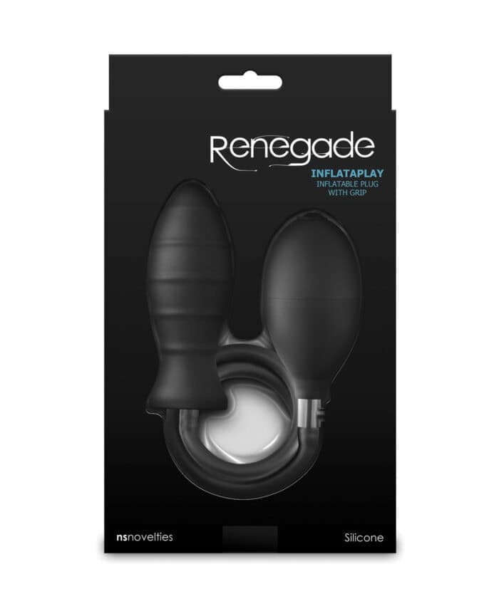 Renegade Inflataplay Inflatable Anal Plug - Black - Image 4