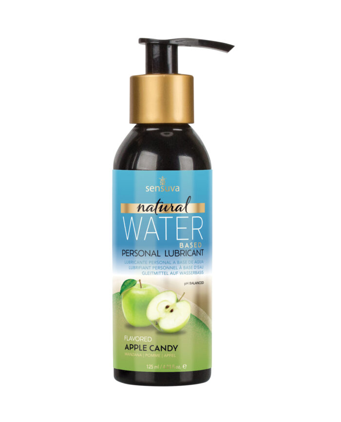 Sensuva Natural Water Based Personal Moisturizer - 4.23 oz Apple Candy - Image 2