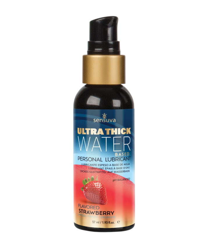 Sensuva Ultra Thick Water Based Personal Moisturizer - 1.93 oz Strawberry - Image 2