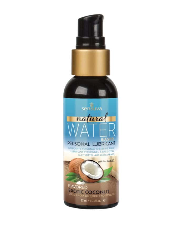 Sensuva Natural Water Based Personal Moisturizer - 1.93 oz Exotic Coconut - Image 2