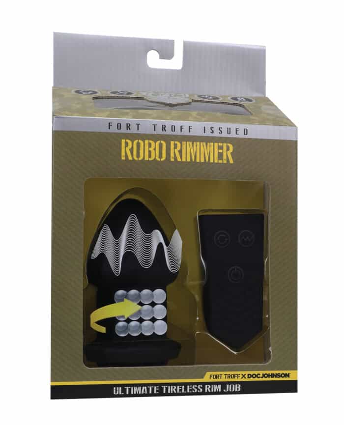 Fort Troff Robo Rimmer Vibrating Anal Plug w-Remote Control - Black