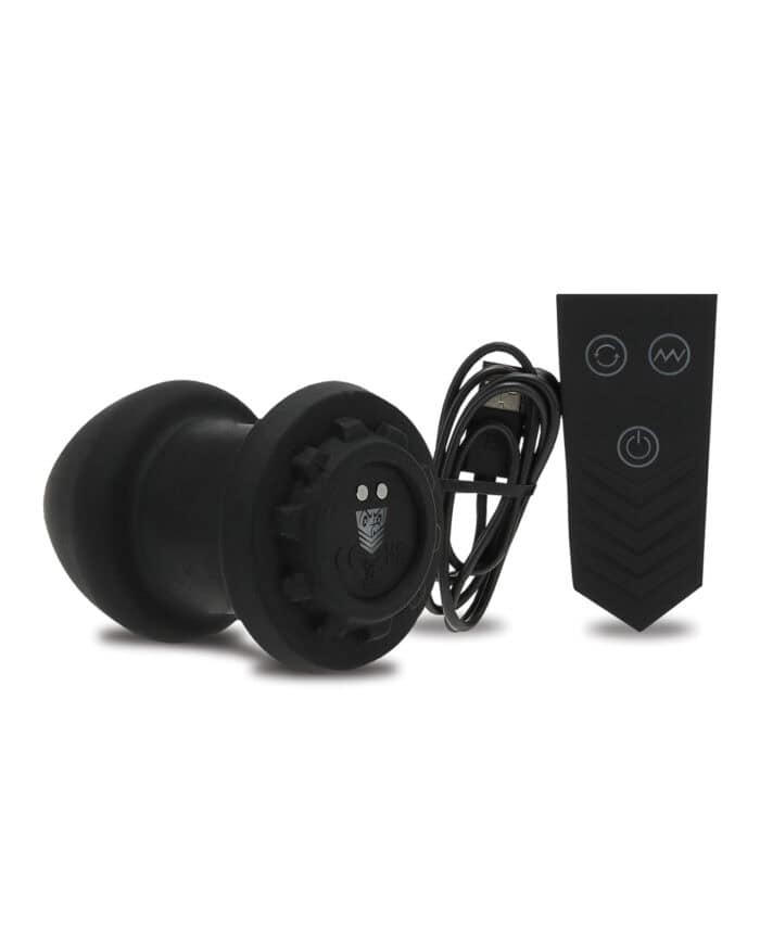 Fort Troff Robo Rimmer Vibrating Anal Plug w-Remote Control - Black - Image 3