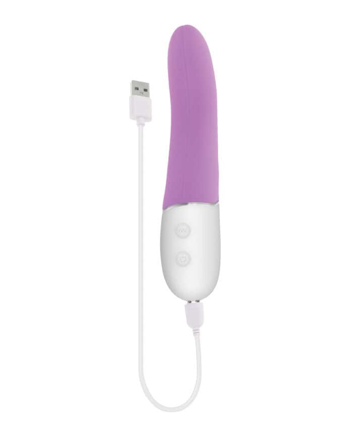 Evolved Slip of the Tongue G-Spot Vibrator - Purple-White - Image 3