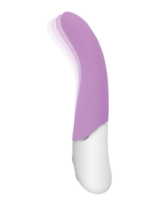 Evolved Slip of the Tongue G-Spot Vibrator - Purple-White - Image 4