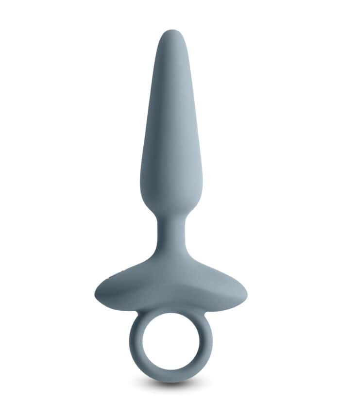 Renegade Maverick Vibrating Anal Plug - Gray - Image 4