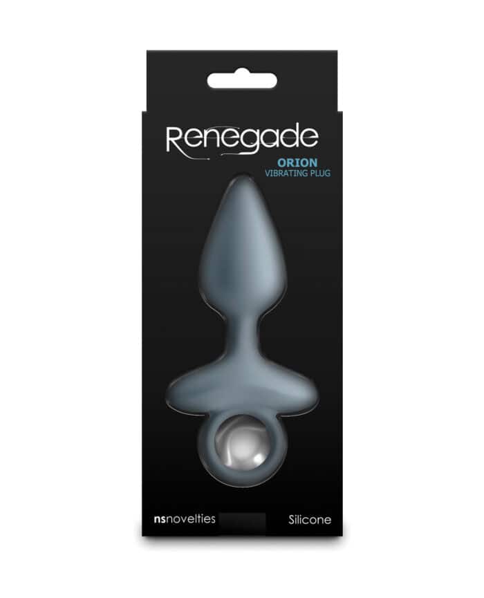 Renegade Orion Vibrating Anal Plug - Gray - Image 4